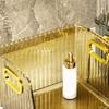 Desktop Storage Rack PET Transparent Stackable Modern Stylish Storage Box for Cup Makeup