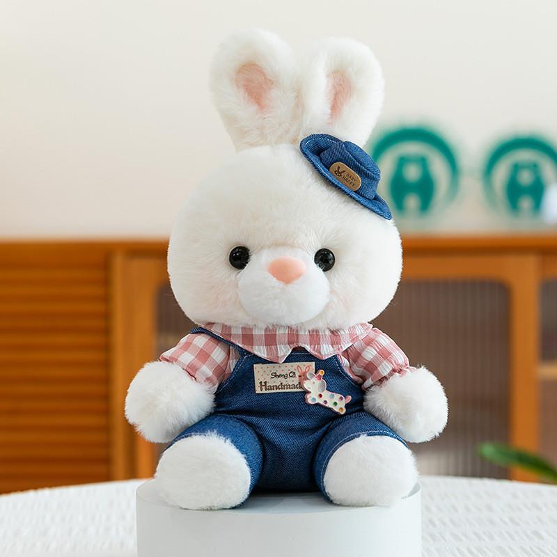 Plush Bunny Toy Gift For Couples With Short Plush Material And Cartoon Design