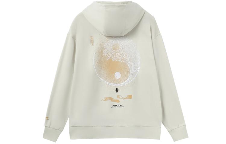 Li Ning Skateboard Sweatshirts Unisex White Hooded Moderate Regular AWDR451-3 XXL