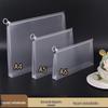 A4 3D Thick Transparent Zipper File Bag & Large Capacity Pencil Case