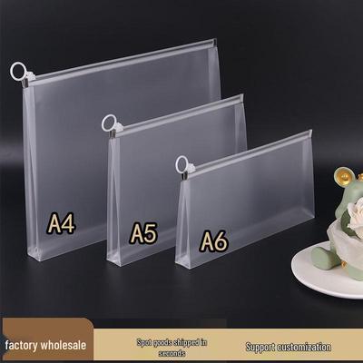 A4 3D Thick Transparent Zipper File Bag & Large Capacity Pencil Case