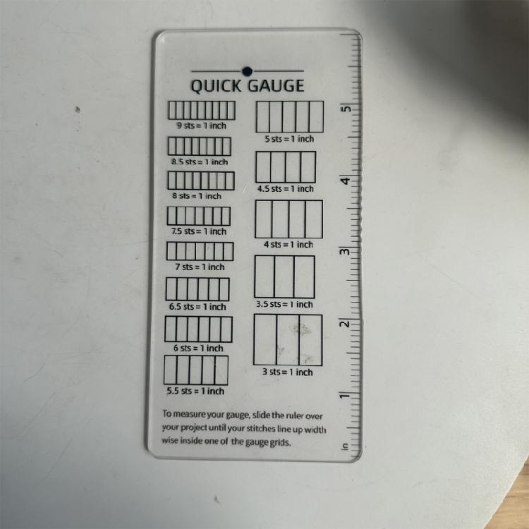 Crochet Gauge Measuring Tool Portable Precise For Efficient Counting In Craft Projects