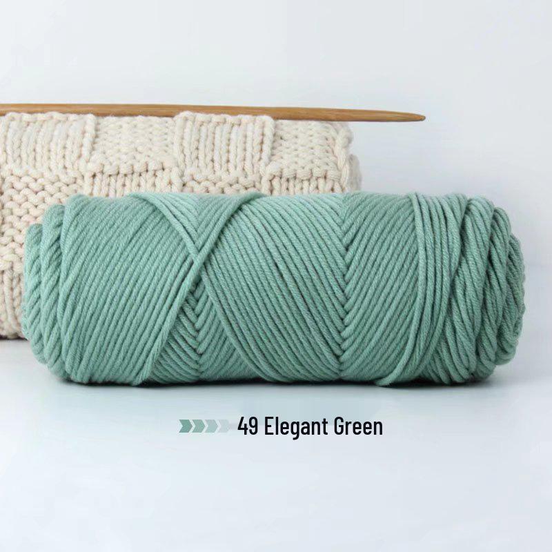 8-Strand Lover's Cotton Wool Yarn for Handmade Knitting: Soft DIY Scarf or Hat Acrylic Yarn