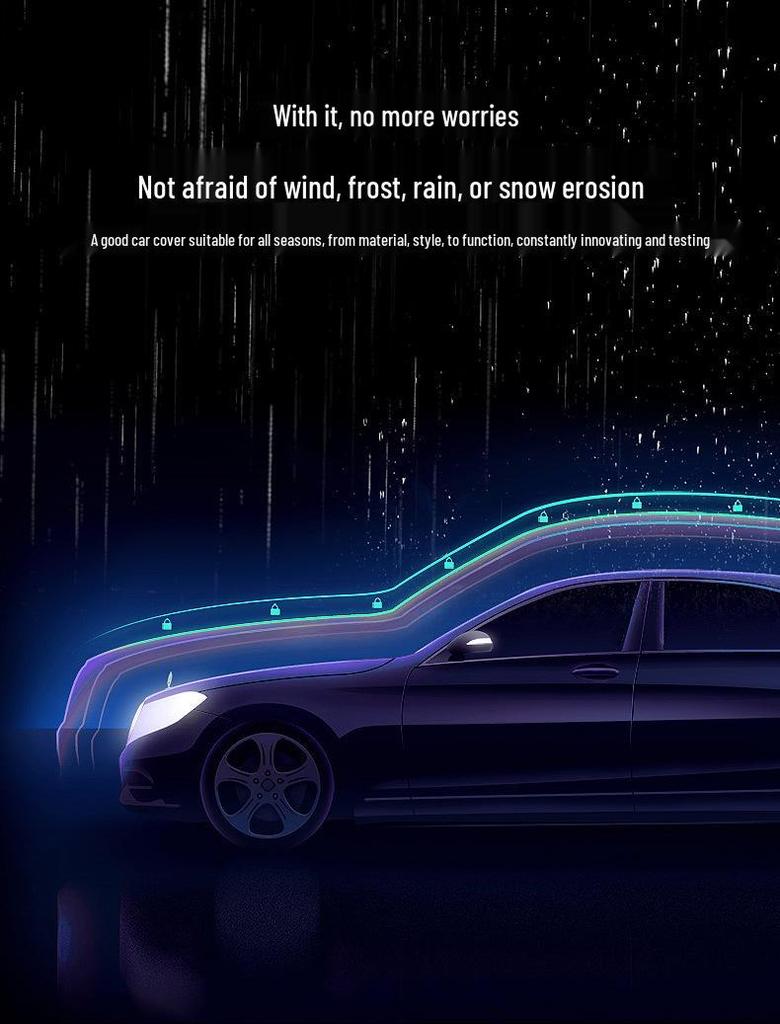 Universal Thickened Car Cover - Sun, Snow & Rain Protection