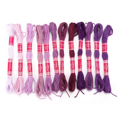 12Pcs Embroidery Thread Gradient Bright Color Polyester Line for Embroidery Lovers" Group