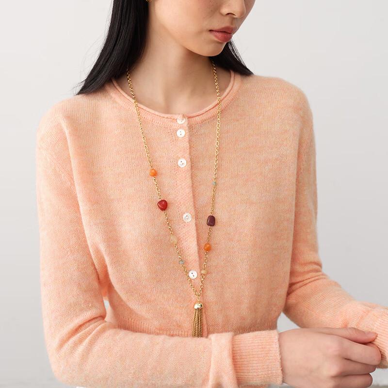 GREEN BELT Women's Alpaca Blend Knitted Cardigan