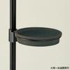 Richell Saucer Botany Hanging Pole Plate N Width 199mm x Depth 255mm x Height 62mm Black 360 Degree Adjustment For Hanging Pole and Hanging Stand
