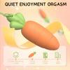 Clitoris Stimulator Dildo Adult Sex Toy Cute Carrot Vibrating Powerful Mini Bullet 9 Modes for Women   Anal Massage Vibrator