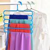 Multi-Layer Pants Rack - Space-Saving, Anti-Slip, and Adjustable Design for Organizing Clothes, Scarves, and Accessories