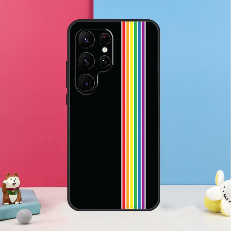 Heart Rainbow Gay Pride LGBT Case For Samsung Galaxy S24 S23 S22 Ultra S20 FE S21 FE Note 10 20 S8 S9 S10 Plus Coque