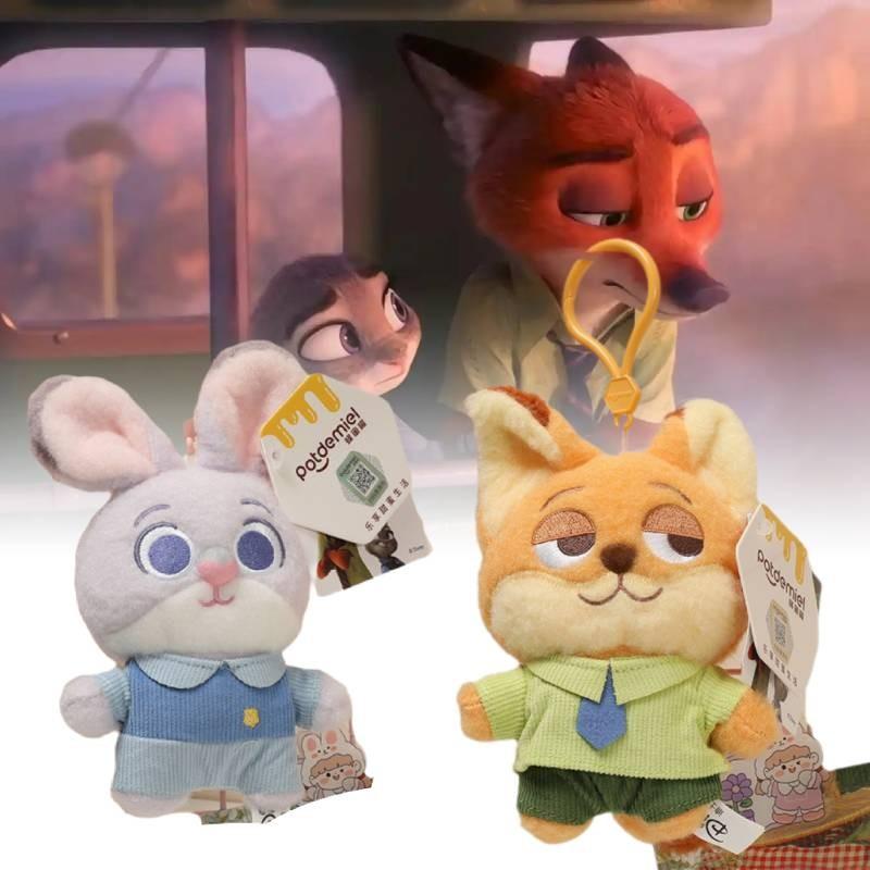 Judy Hopps Plush Toy Cartoon Stuffed Dolls Backpack Keychain Pendant Gift