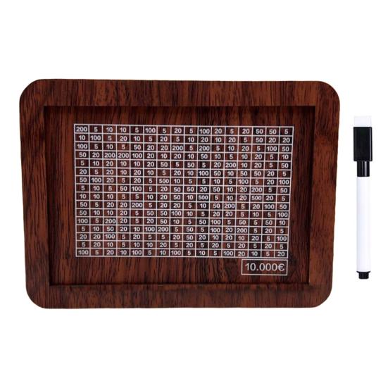 Wooden Money Box with Counter Savings Target And Numbers Money Saver Coin Bank Reusable Cash Vault Savings Box for Kids And Adults Savings Challenge