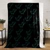 Glow Dinosaur Pattern Blanket Design Flannel blanket for bedroom, living room, sofa, and nap sofas.