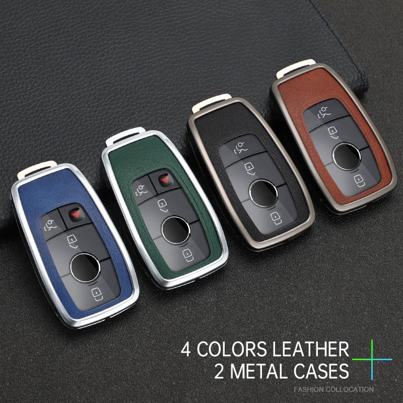 Car Key Case Cover for Mercedes Benz A C E S G Class GLC CLE CLA W177 W205 W213 W222 X167 AMG Protector Keychain Accessories