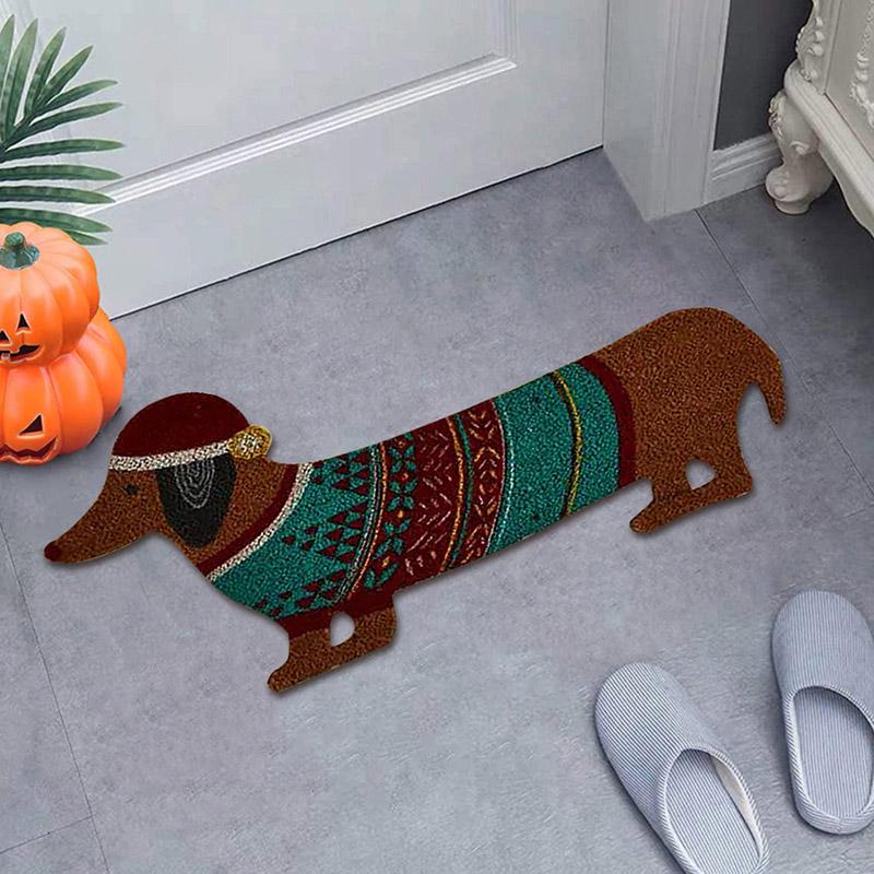 Buy PDTO Christmas Holiday Dachshund Outdoor Doormat Winter