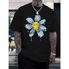 European Size Men'S 100% Casual Trendy Street Sports Short-Sleeve T-Shirt, New Summer Style