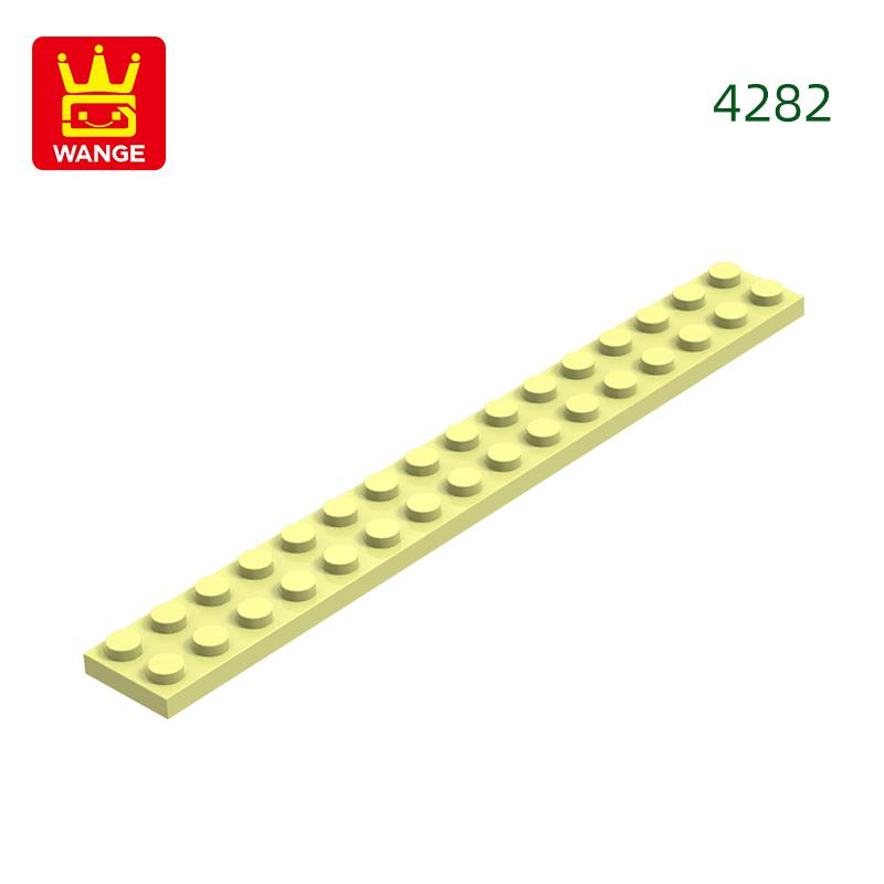 High-Quality 22Pcs/lot 4282 Thin Blocks Plate 2x16 Base Plate Works With featuring Block Moc Colour City Accessories Parts