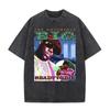 Gewassen Vintage The Notorious Big Wereldtour T-shirt Biggie Smalls Print T-shirts Mannen Vrouwen Hip Hop T-shirts
