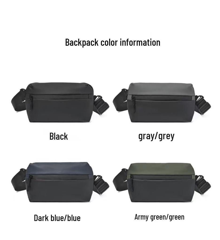 Модная мужская спортивно-повседневная наплечная сумка - Однотонная нейлоновая сумка через плечо