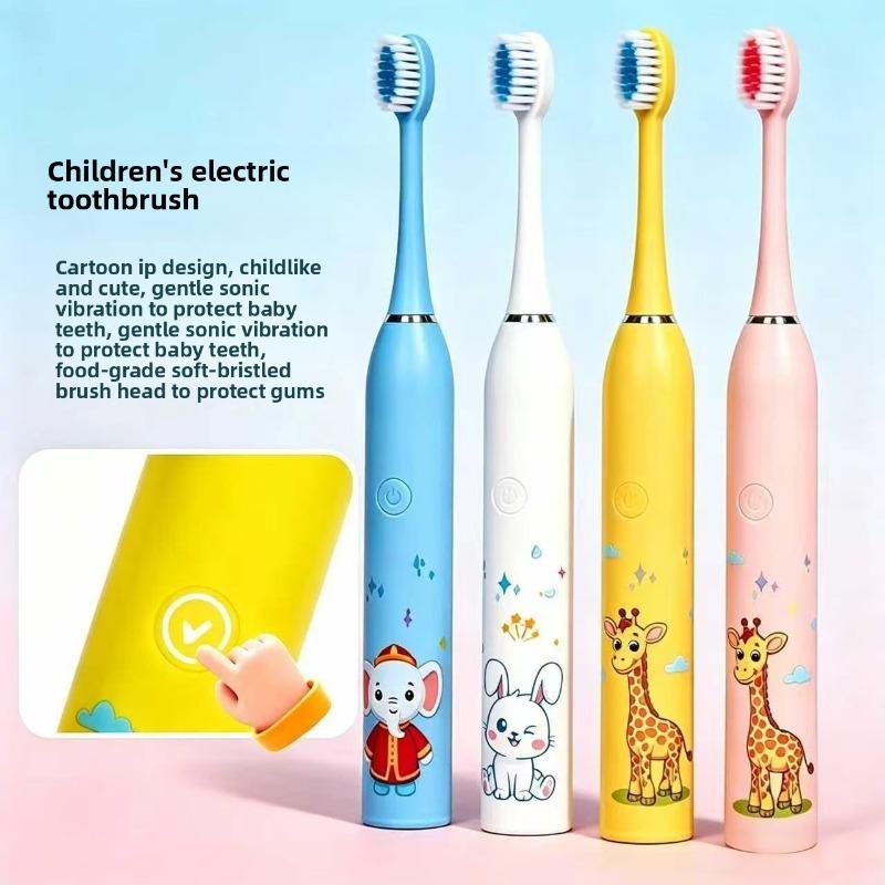 New Baby-specific Children's Electric Toothbrush - Home Dental Cleaning Tool with Soft Bristles, Water-resistant and Rechargeable