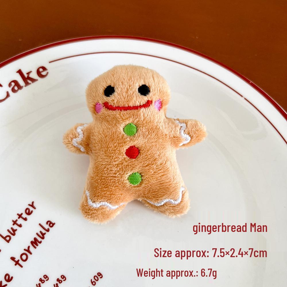 Christmas Plush Brooch: Cute Holiday Decoration Doll Badge for Gift Bags and DIY Projects