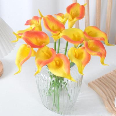 PU Mini Calla Lilie Brautstrauß - Hochzeitsdekoration & Foto-Requisite