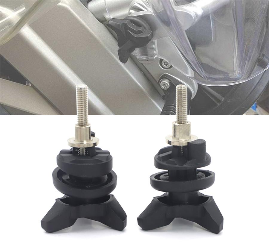 2Pcs Windshield Lock Adjustment Screw Mount Clip Clamp Bolt For 2004-17 R1200GS