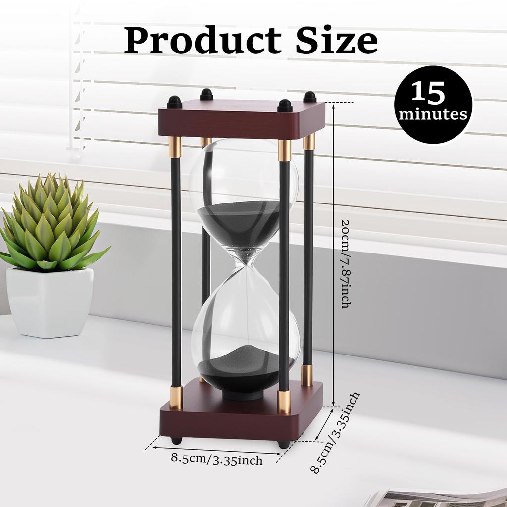15/30 Minuten Sanduhr Sanduhr Timer Uhr Uhr Geschenke Vintage Sanduhr Stunde Zuhause Schreibtisch Büro Dekorationen