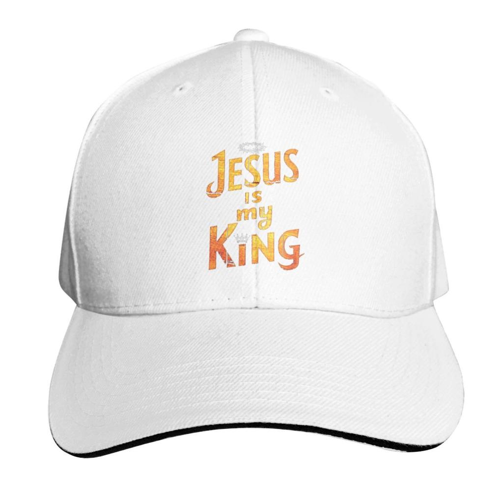 Jesus är min Kung Kristendom Katolsk Keps Mode Casual Basebollkepsar Justerbar Hatt Hip Hop Sommar Unisex Basebollkepsar