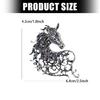 Elegant Horse Shape Brooch Set In Assorted Colors Sturdy Alloy Jewelry Metal Horse Pin for Women Men Gift