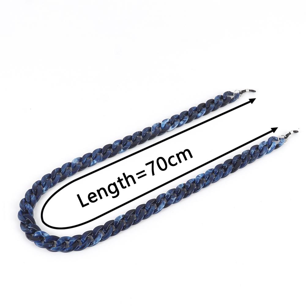 Acrylic Glasses Chains For Women Holder Cord Reading Sunglasses Chain Men Lanyard Eyeglasses Hanging Neck Chain Strap Rope Trend
