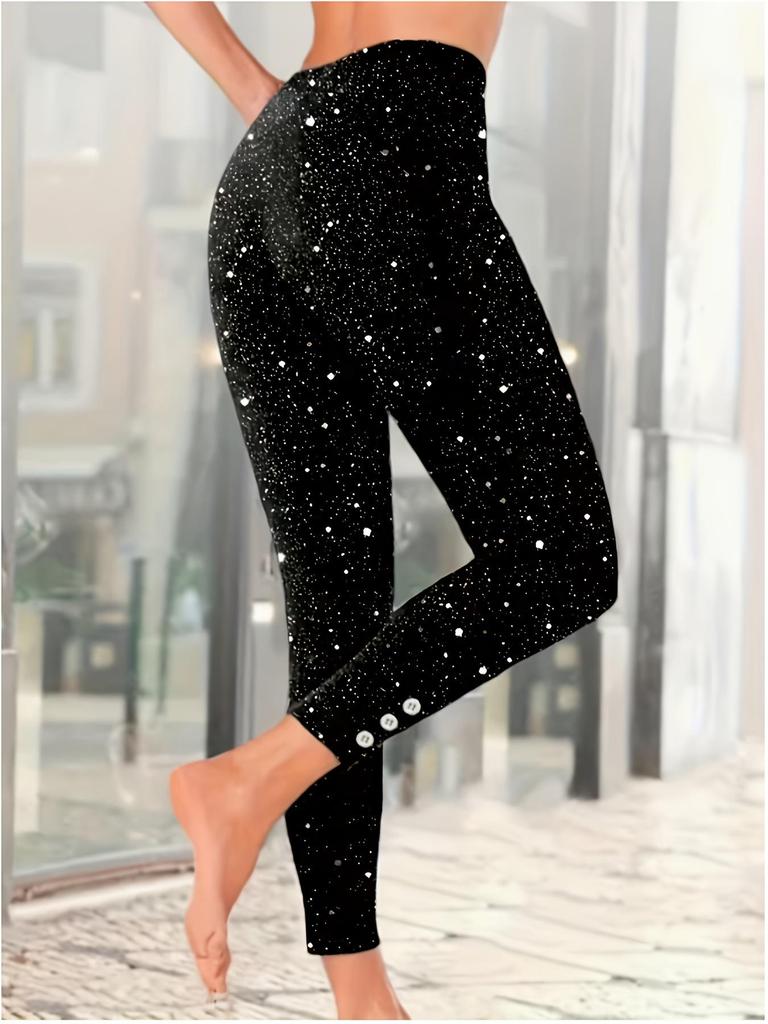 2026 European & American Women's Trendy Slim-Fit Hot Stamping Pants