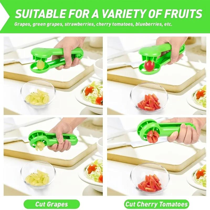 1pc Multifunctional Grape Cutter | Tomato Cherry Strawberry | No Blade Kitchen Gadget