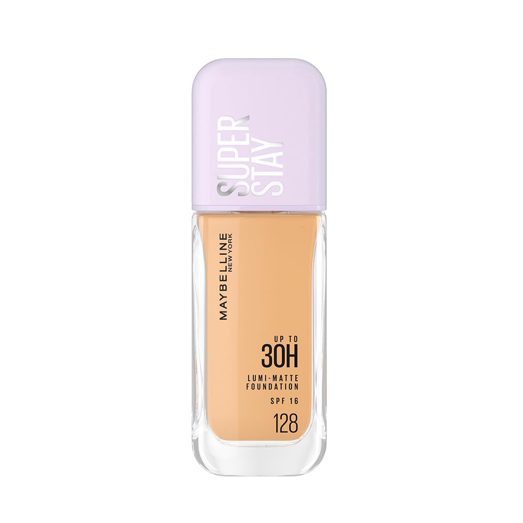 

Maybelline New York Super Stay Lumi Matte Liquid Foundation 128 30H Wear Transfer Proof Lightweight Full Coverage Makeup Base 35ml Pack of 1
