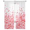 Bubble Balloon Pink Tulle Curtains Living Room Kitchen Chiffon Curtain Bedroom Balcony Sheer Curtain Fashion Home Decor