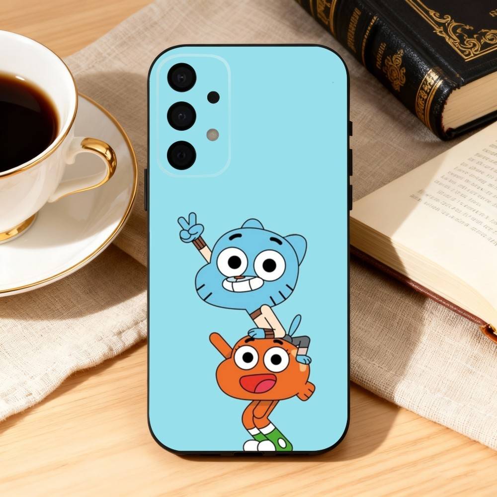 

AMAZING WORLD OF G-GUMBALL Phone Case For Samsung Galaxy A73,A72,A71,A70,A53,A52,A51,Soft Silicone Black Cover Samsung a12