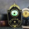 Animated Talking Eyeball Doorbell Waterproof PVC Materials Halloween Decoration With Light Effects For Porch