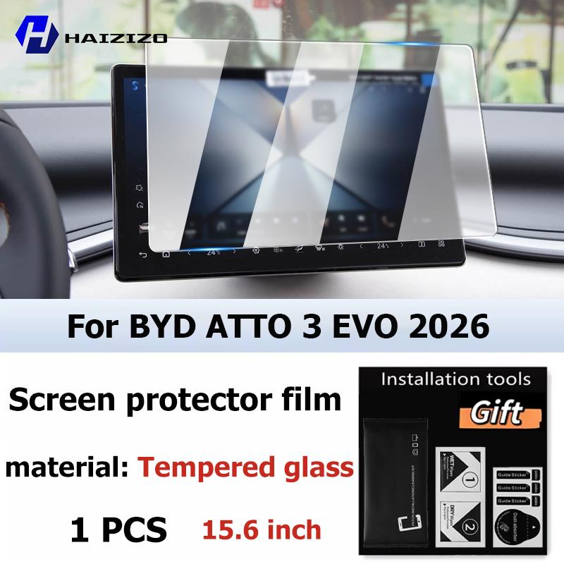 For BYD ATTO 3 EVO 2026 Car Interior GPS Navigation Matte Anti-glare Protective Film LCD Screen Tempered Glass Film Accessories