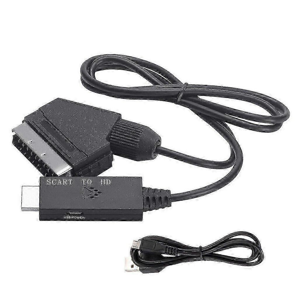 Convertitore SCART a HDMI Adattatore SCART a HDMI Convertitore Video Audio Cavo Video