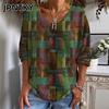 JPNTKY Women's Fashion Casual Short Sleeve V Neck Blouses & Shirts