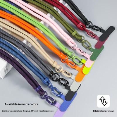 Adjustable Phone Lanyard Durable Braided Strap Various Colors For Daily And Outdoor Use