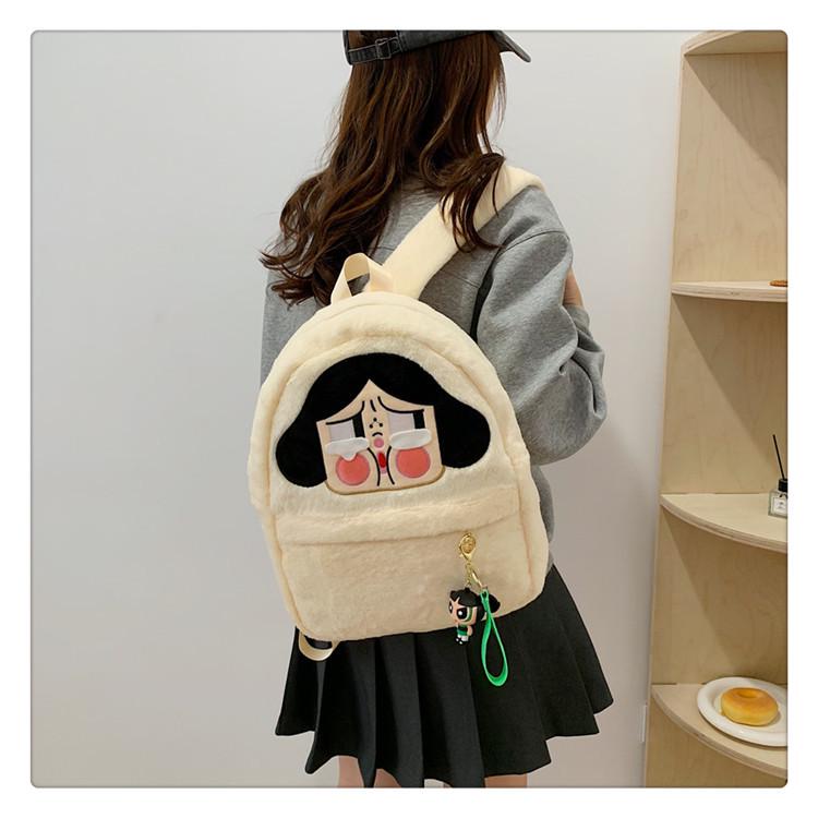 Bubble Rabbit Plush Cartoon Backpack - Cute Crossbody Gift for Girls