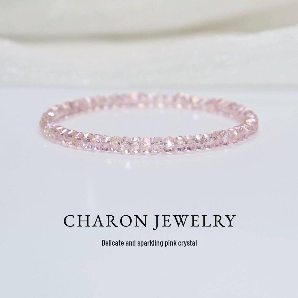 Österreichisches Gelbtopas & Orange Facettiertes Perlenarmband für Damen - Einfaches Best-Friend-Geschenk