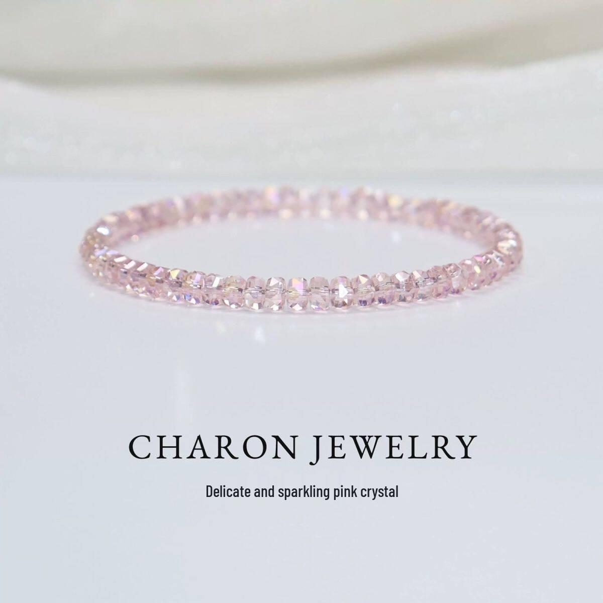 Österreichisches Gelbtopas & Orange Facettiertes Perlenarmband für Damen - Einfaches Best-Friend-Geschenk gray