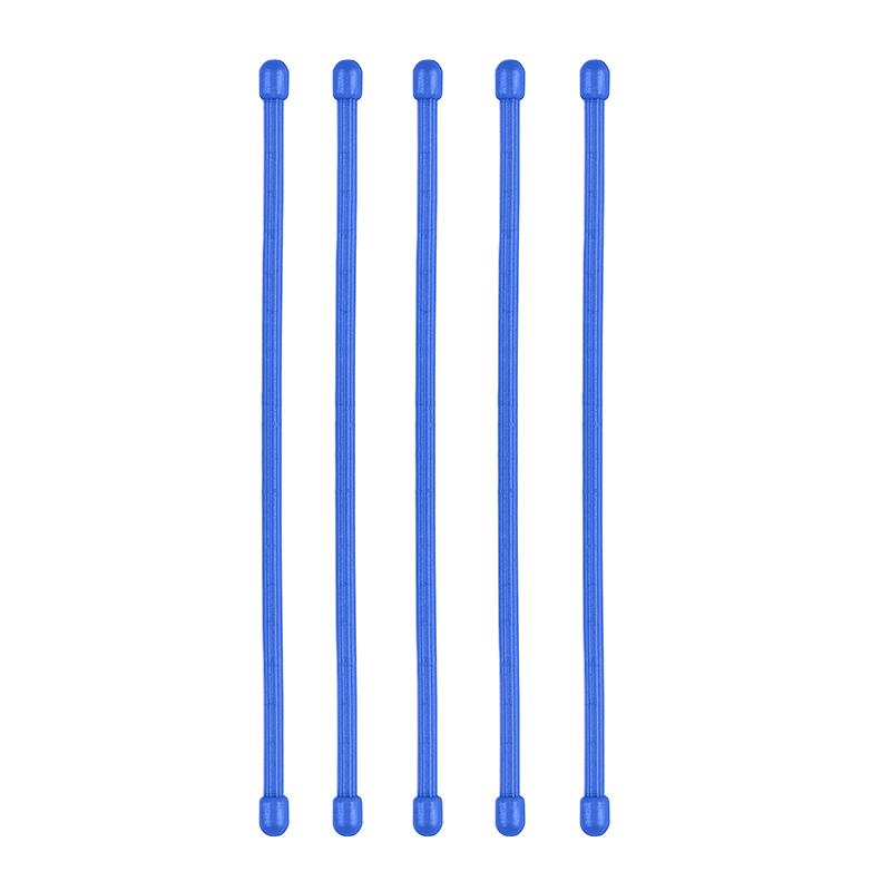 5 Stück Silikon-Kabelbinder, Silikon-Drehverschlüsse mit Stahlkern, Wiederverwendbare Gummi-Drehverschlüsse, Kabelbinder zur Organisation