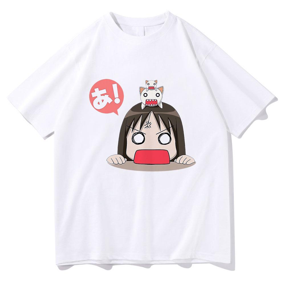 Anime Azumanga Daioh T Shirt Women Kawaii Chibi Osaka and Chiyo Chan's Dad T-Shirts Men Tees Summer Cotton Oversize Tops