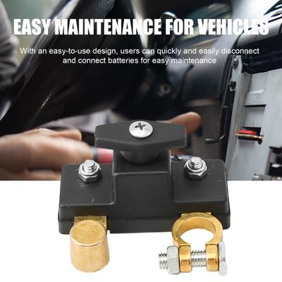 Spínač odpojenia batérie pre auto, nákladné auto, loď, izolátor vypnutia napájania batérie, vypínač 12V 24V, univerzálna svorka, ochrana proti úniku, ťažký