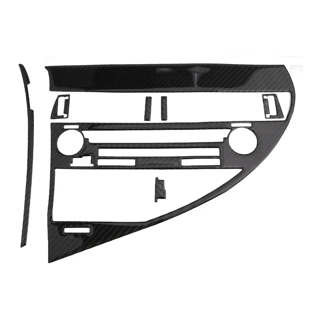Neueste Kohlefaser-Innenraum-CD-Panel-Rahmen-Zierabdeckung für Lexus RX350 RX450h 2010-2012 Direkter Ersatz Autozubehör