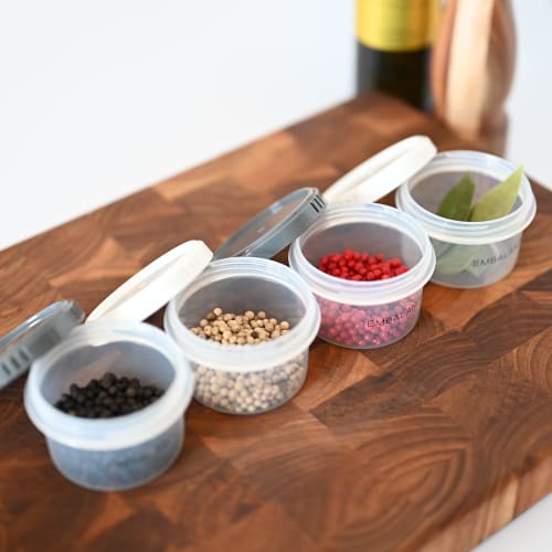 Wilmax EMBALANCE Round Container (XS) 130ml White, Set of 2 (T12210)