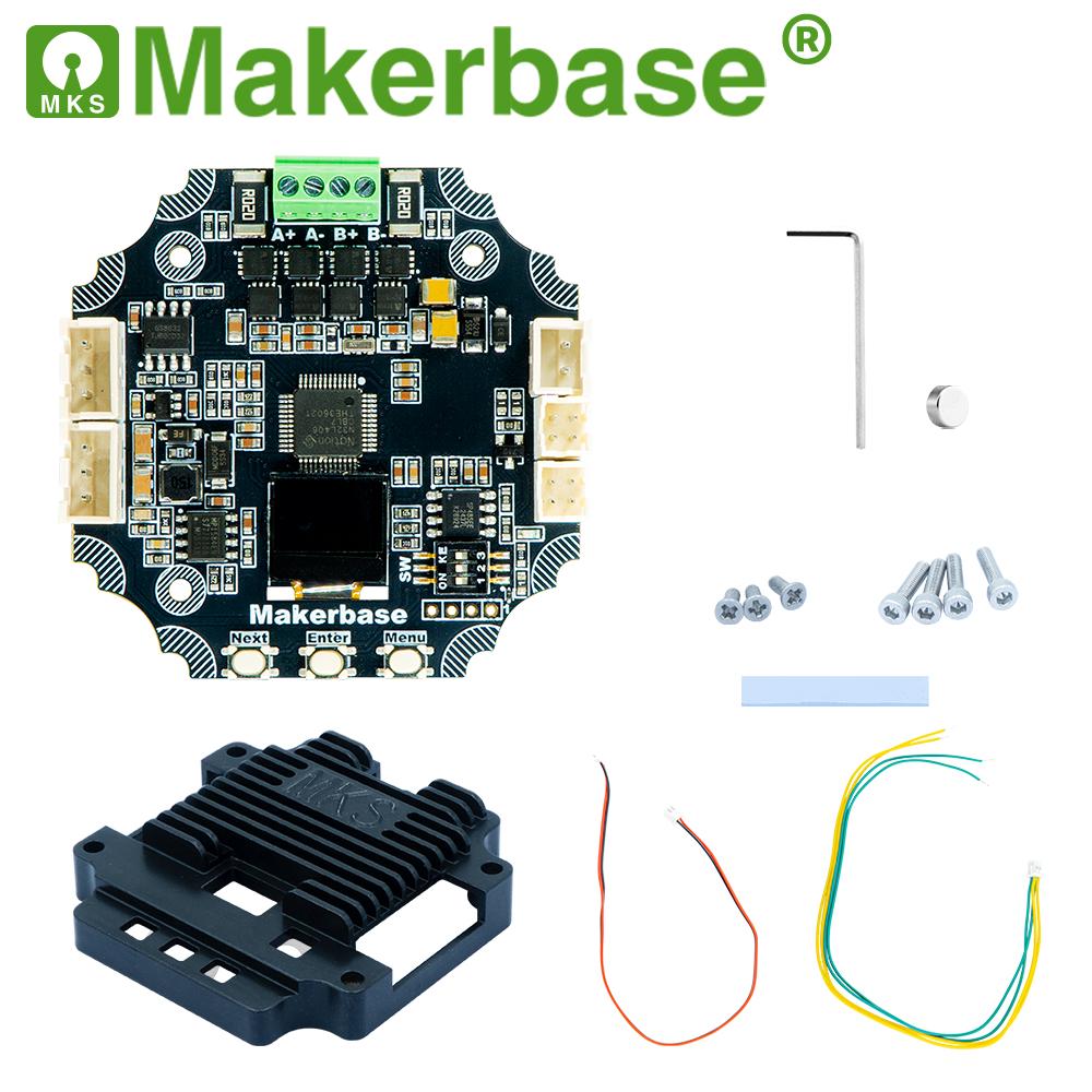 Makerbase MKS SERVO57D PCBA NEMA23 closed loop stepper motor Driver CNC 3d printer for Gen_L FOC quiet and efficient SERVO57D BUS MB